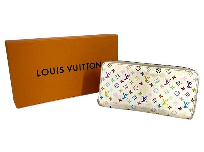 Portafoglio Zippy Monogram Multicolore Louis Vuitton Rosa Bianco - vista 2