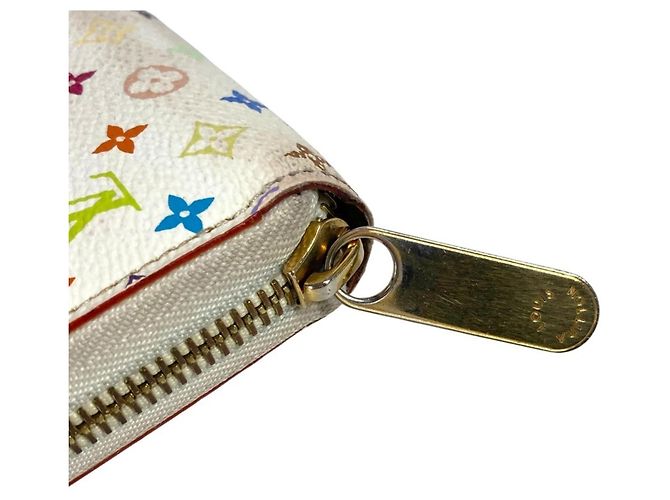 Portafoglio Zippy Monogram Multicolore Louis Vuitton Rosa Bianco - vista 5