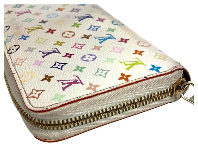 Portafoglio Zippy Monogram Multicolore Louis Vuitton Rosa Bianco - vista 6