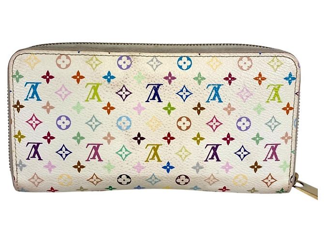 Portafoglio Zippy Monogram Multicolore Louis Vuitton Rosa Bianco - vista 7