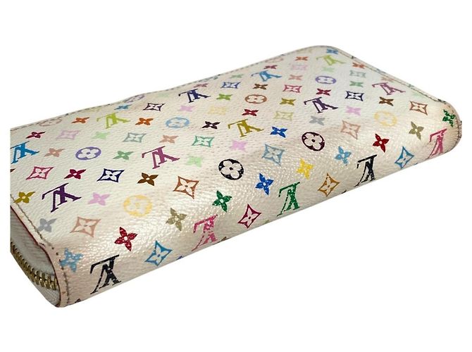 Portafoglio Zippy Monogram Multicolore Louis Vuitton Rosa Bianco - vista 8