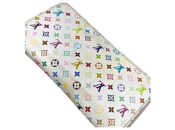 Portafoglio Zippy Monogram Multicolore Louis Vuitton Rosa Bianco - vista 9