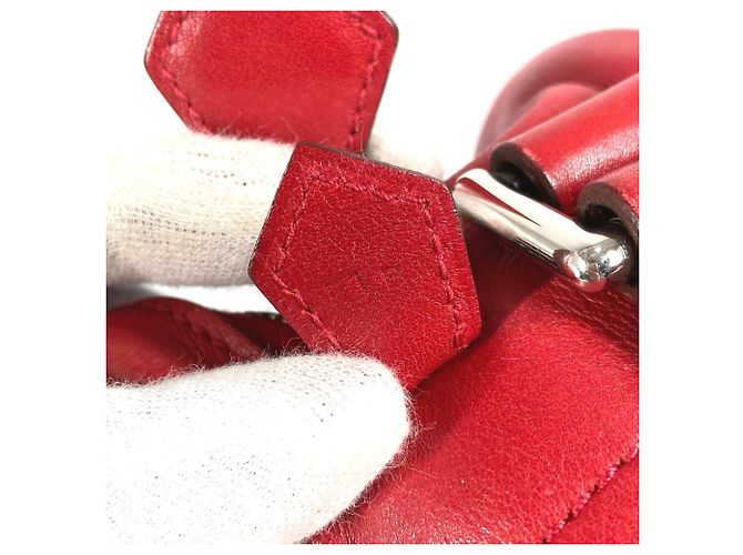 Hermès Borsa a Spalla Crossbody Pochette Hermes Vingt Quatre PM Rosso - vista 15