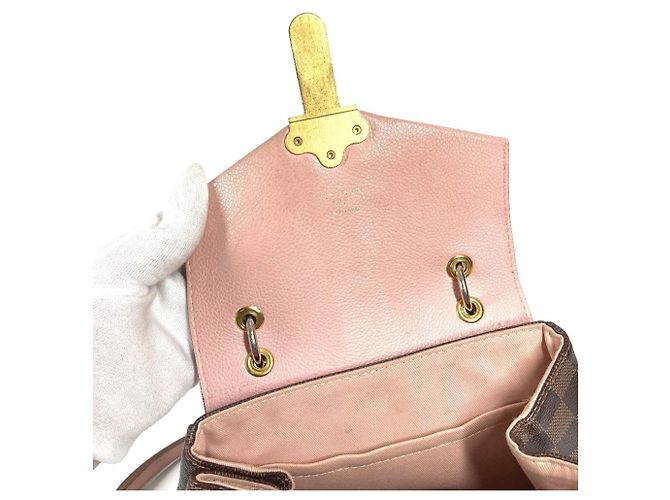 Borsa Damier Crampton Louis Vuitton Marrone Rosa - vue 13