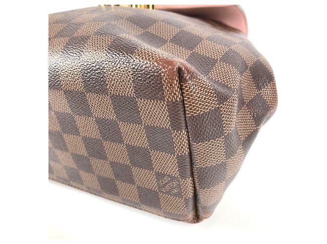 Borsa Damier Crampton Louis Vuitton Marrone Rosa - vue 6