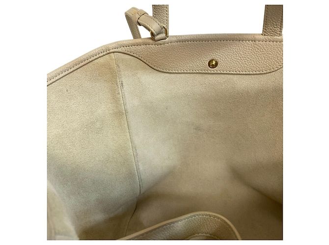 Céline Borsa Tote pieghevole piccola Celine a mano e spalla Beige Bianco sporco - vista 10
