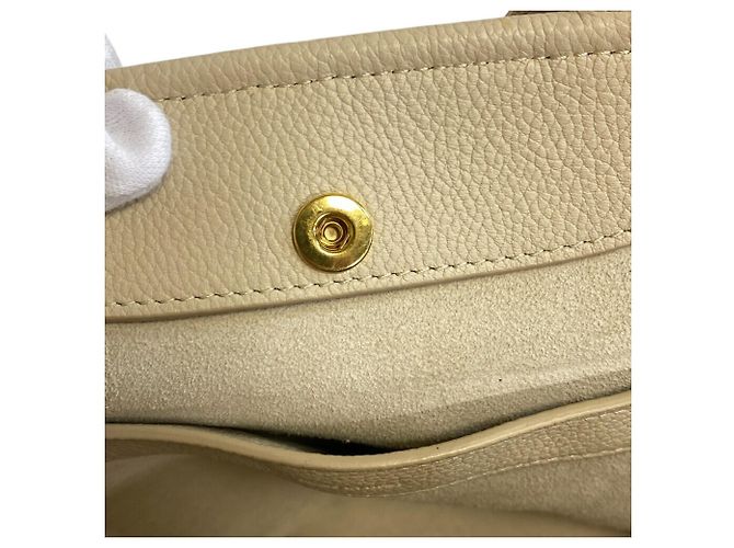 Céline Borsa Tote pieghevole piccola Celine a mano e spalla Beige Bianco sporco - vista 11