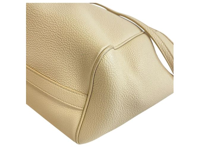 Céline Borsa Tote pieghevole piccola Celine a mano e spalla Beige Bianco sporco - vista 4