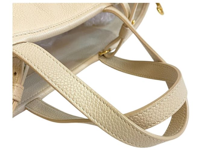 Céline Borsa Tote pieghevole piccola Celine a mano e spalla Beige Bianco sporco - vista 6