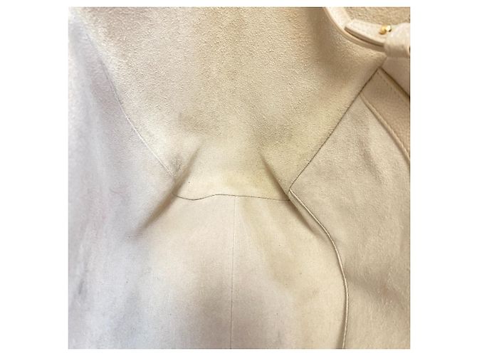 Céline Borsa Tote pieghevole piccola Celine a mano e spalla Beige Bianco sporco - vista 9