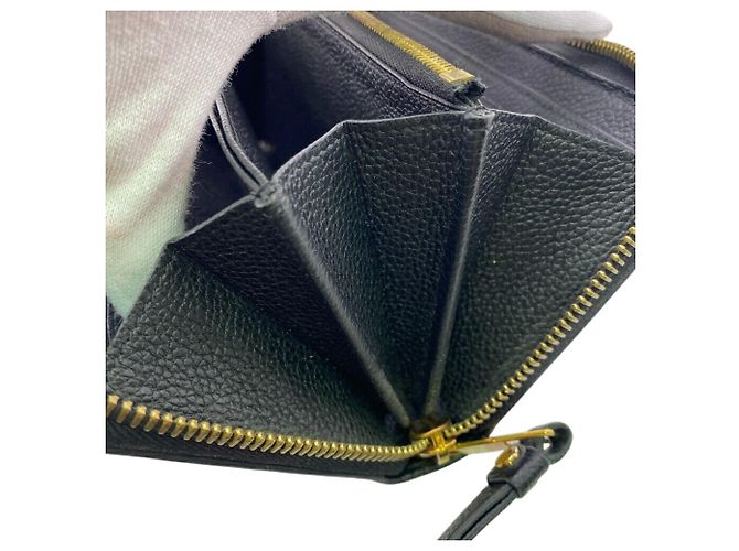 Cartera Zippy Louis Vuitton Monogram Empreinte Larga Negro - vista 10