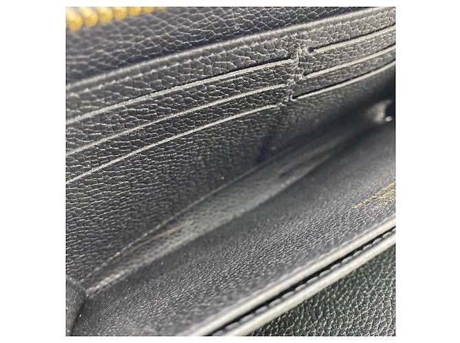 Cartera Zippy Louis Vuitton Monogram Empreinte Larga Negro - vista 7