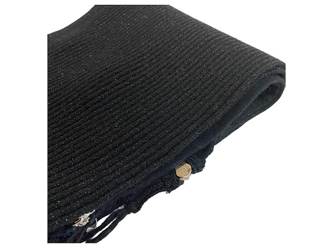 Bufanda Camelia con Cierre Chanel en Negro - vista 7