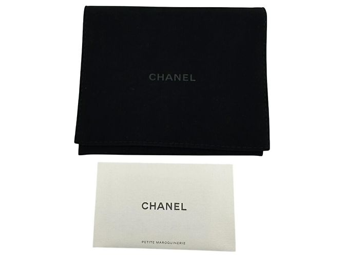 Monedero redondo de cuero negro Chanel - vista 8