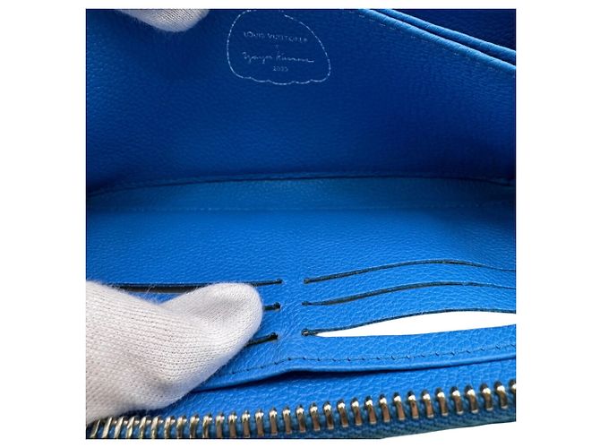 Cartera Zippy Infinity Dot M81954 de Louis Vuitton Blanco Azul - vista 13