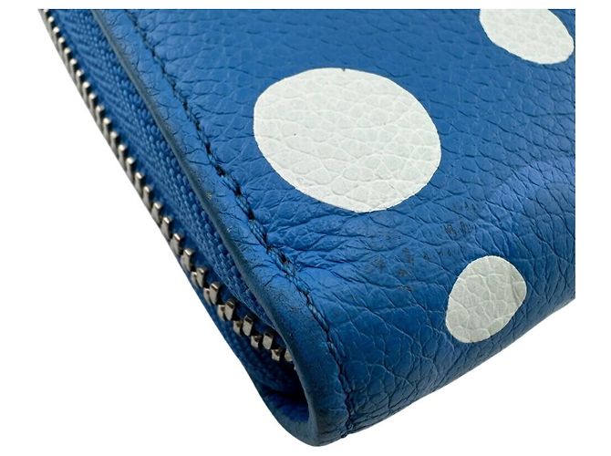 Cartera Zippy Infinity Dot M81954 de Louis Vuitton Blanco Azul - vista 5