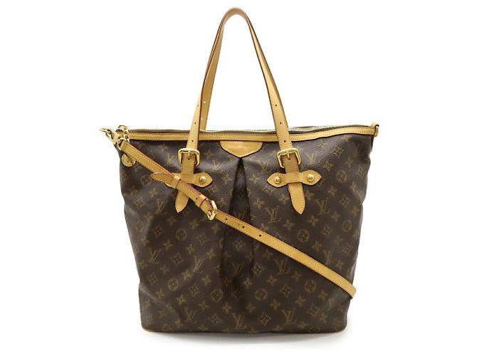 Borsa Tote Louis Vuitton Monogram Palermo GM Marrone - vista 2