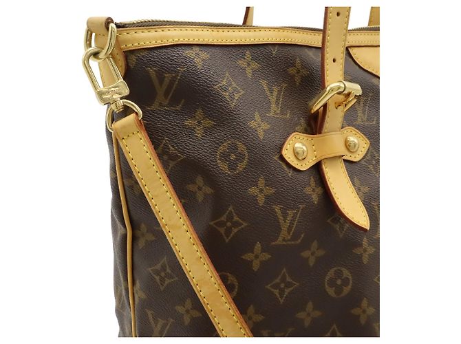 Borsa Tote Louis Vuitton Monogram Palermo GM Marrone - vista 8
