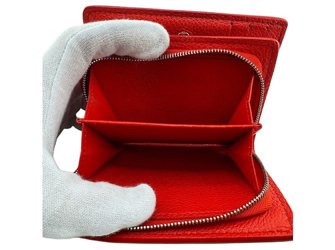 Billetera Bifold Monogram Empreinte Louis Vuitton en Rojo Blanco Roja - vista 11