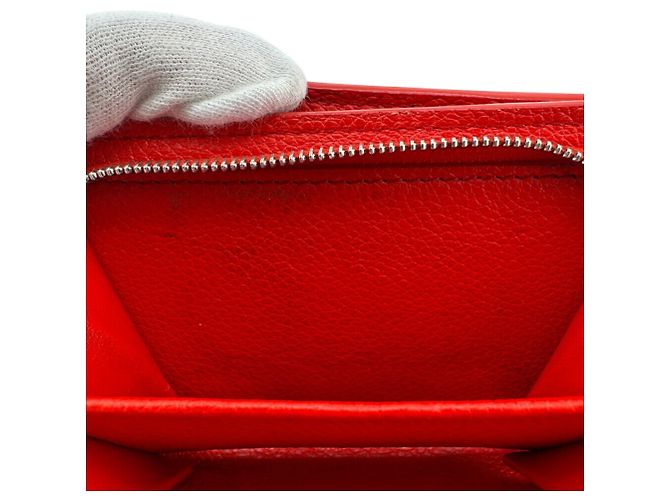 Billetera Bifold Monogram Empreinte Louis Vuitton en Rojo Blanco Roja - vista 12