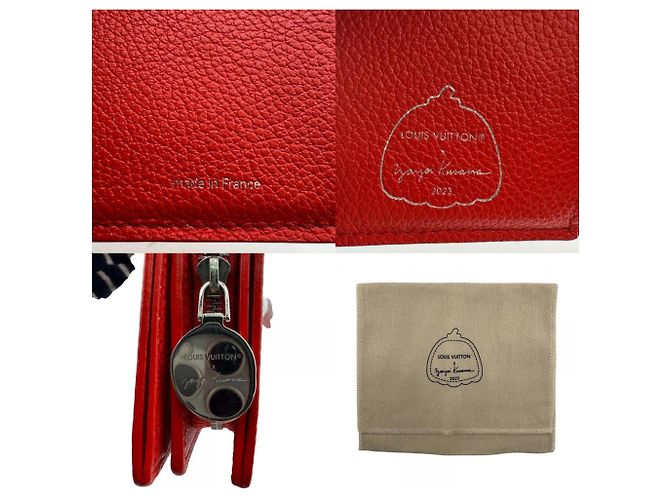 Billetera Bifold Monogram Empreinte Louis Vuitton en Rojo Blanco Roja - vista 16