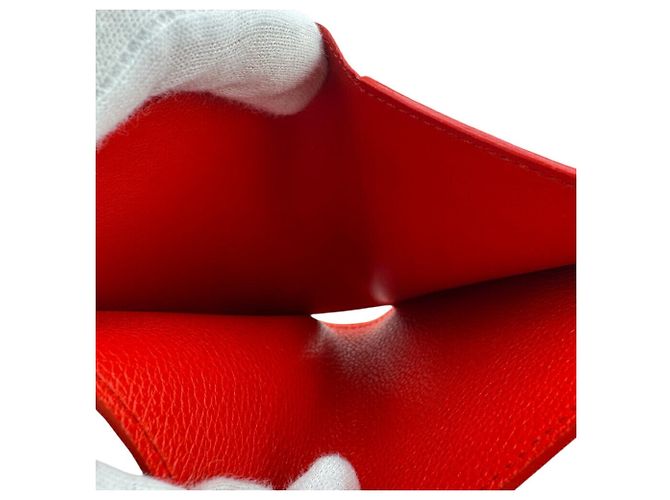 Billetera Bifold Monogram Empreinte Louis Vuitton en Rojo Blanco Roja - vista 8