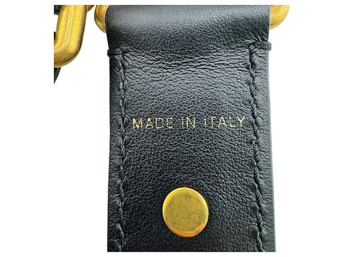 Cinghia per Spalla Ricamata Christian Dior Bianco D'oro Blu navy - vista 9