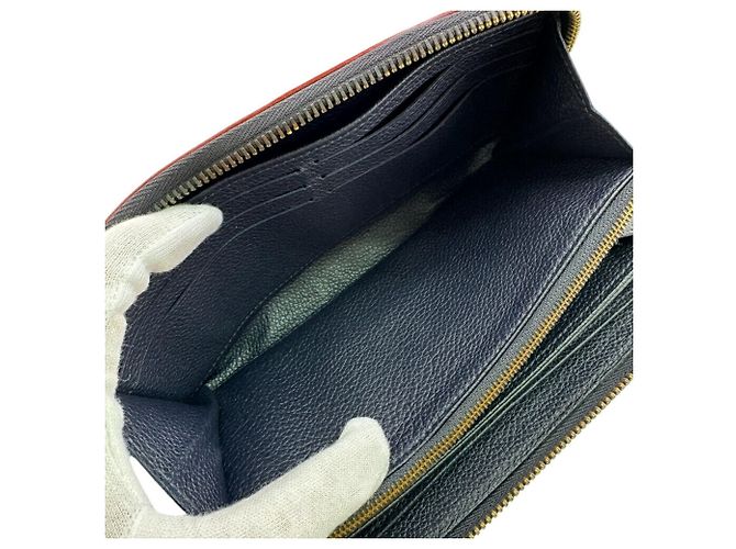 Cartera Zippy Louis Vuitton en azul marino - vista 8