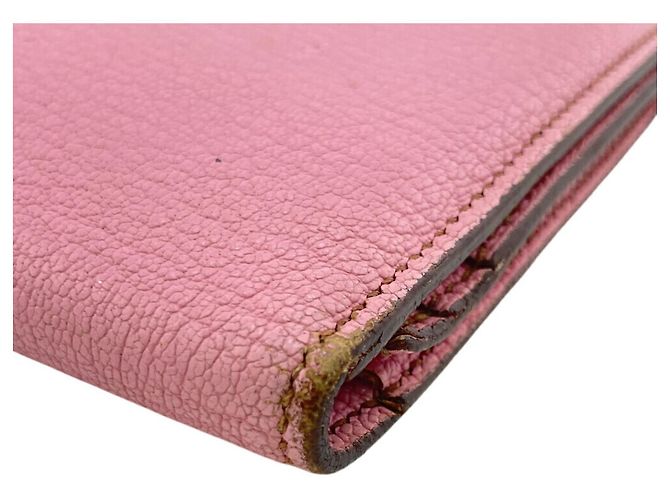Hermès Cartera Larga Soufflet Bearn Hermes Rosa - vista 3