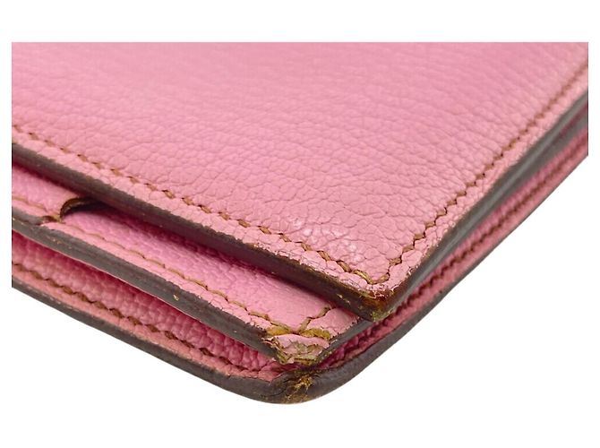 Hermès Cartera Larga Soufflet Bearn Hermes Rosa - vista 5