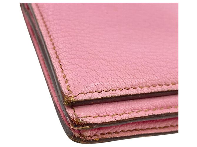 Hermès Cartera Larga Soufflet Bearn Hermes Rosa - vista 6