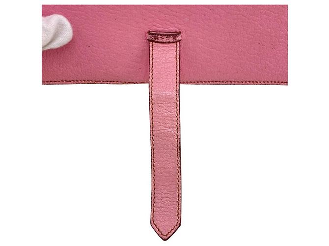 Hermès Cartera Larga Soufflet Bearn Hermes Rosa - vista 7