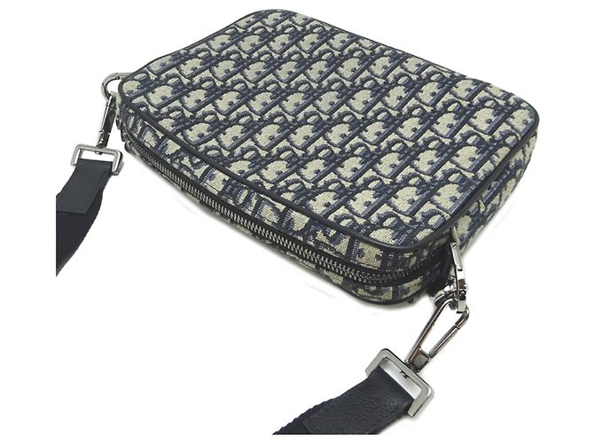 Borsa a Spalla 3 in 1 Christian Dior Saddle Blu navy - vista 4