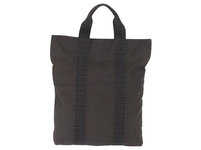 Hermès Fourre-tout Herline aus Canvas Braun - Ansicht 2