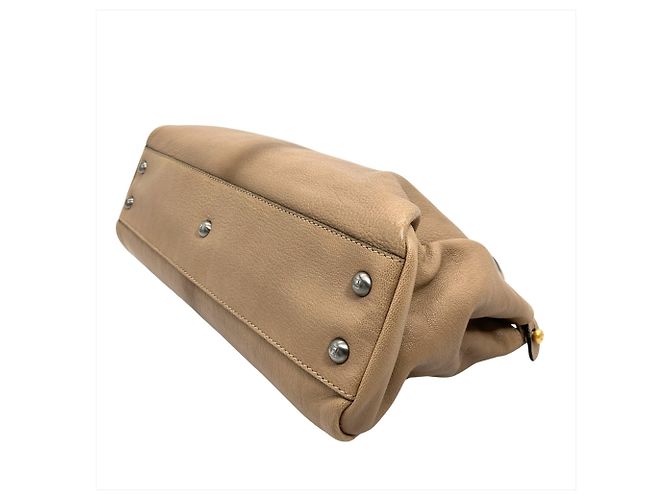 Borsa Peekaboo Medium di Fendi Cammello - vista 4