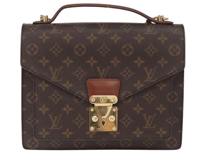 LOUIS VUITTON Bolsa de Mão Monceau 28 Monograma M51185 LV Auth ep12939 - vista 13