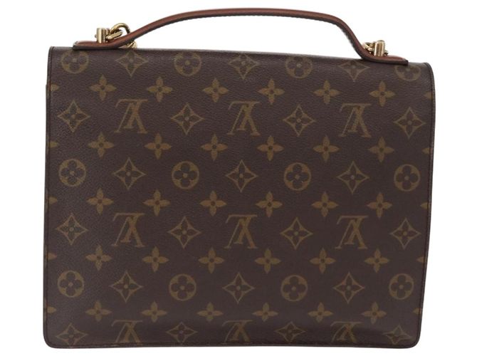LOUIS VUITTON Bolsa de Mão Monceau 28 Monograma M51185 LV Auth ep12939 - vista 2