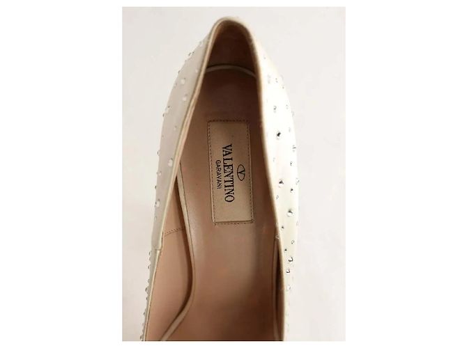 Valentino Ecru-Absatzschuhe Roh - Ansicht 5
