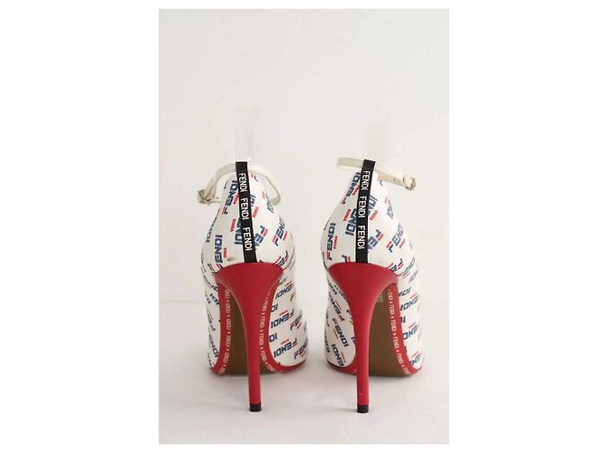 Fendi Tacchi in pelle bianchi Bianco - vista 2
