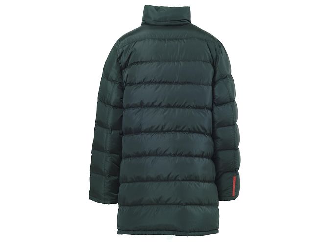 Abrigo largo de plumas Prada de nylon - vista 3