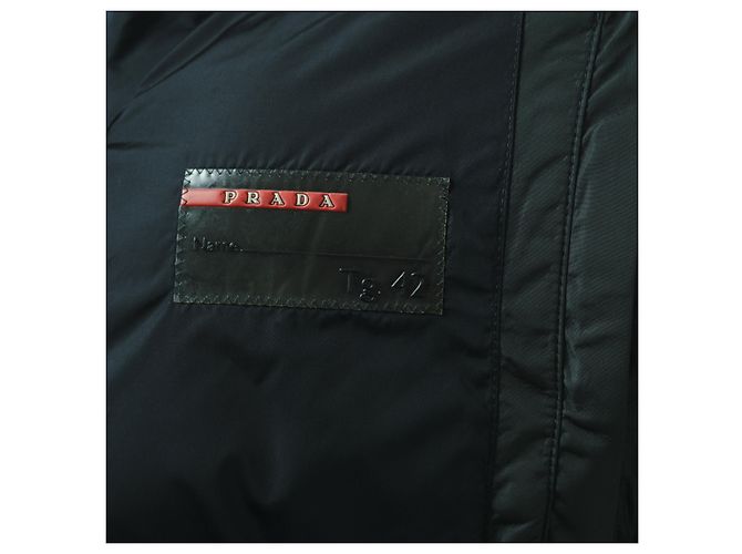 Abrigo largo de plumas Prada de nylon - vista 9
