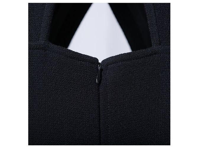 Courreges Vestido de Lã Preto Courrèges - vista 4