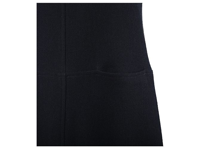 Courreges Vestido de Lã Preto Courrèges - vista 5