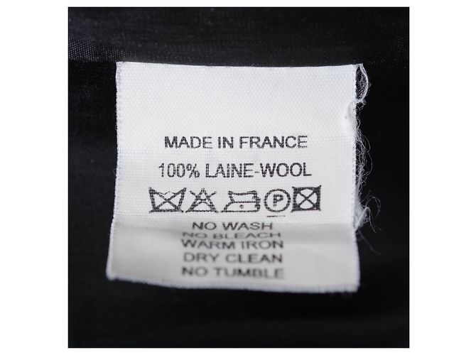 Courreges Vestido de Lã Preto Courrèges - vista 9