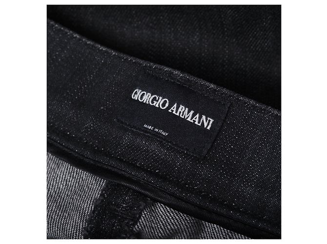 Jeans in denim nero Giorgio Armani - vista 7