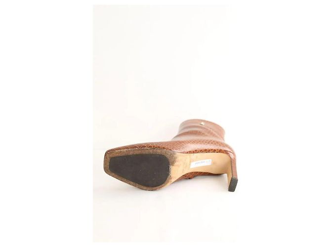 Jimmy Choo Botas de cuero marrón Castaño - vista 5