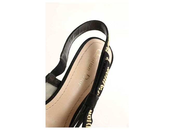 Dior Schwarze Lederabsätze - Ansicht 5