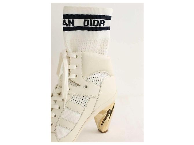 Dior Stivaletti bianchi con lacci Bianco - vista 5