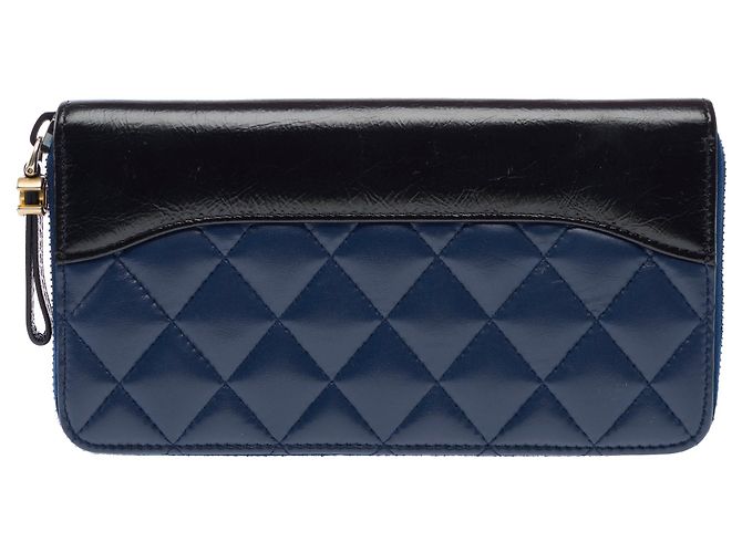 Gabrielle Accessorio CHANEL in Pelle Blu Marino - 103258 Blu navy - vista 4