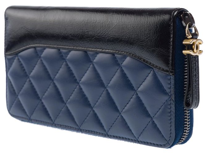 Gabrielle Accessorio CHANEL in Pelle Blu Marino - 103258 Blu navy - vista 5